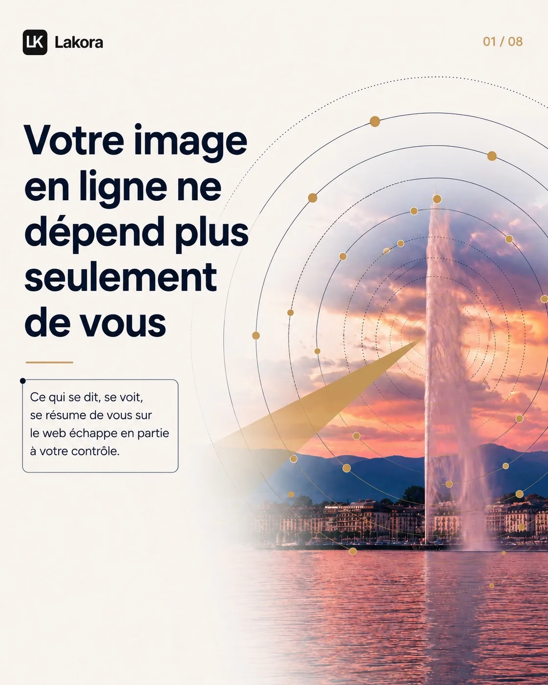 Genève au coucher du soleil