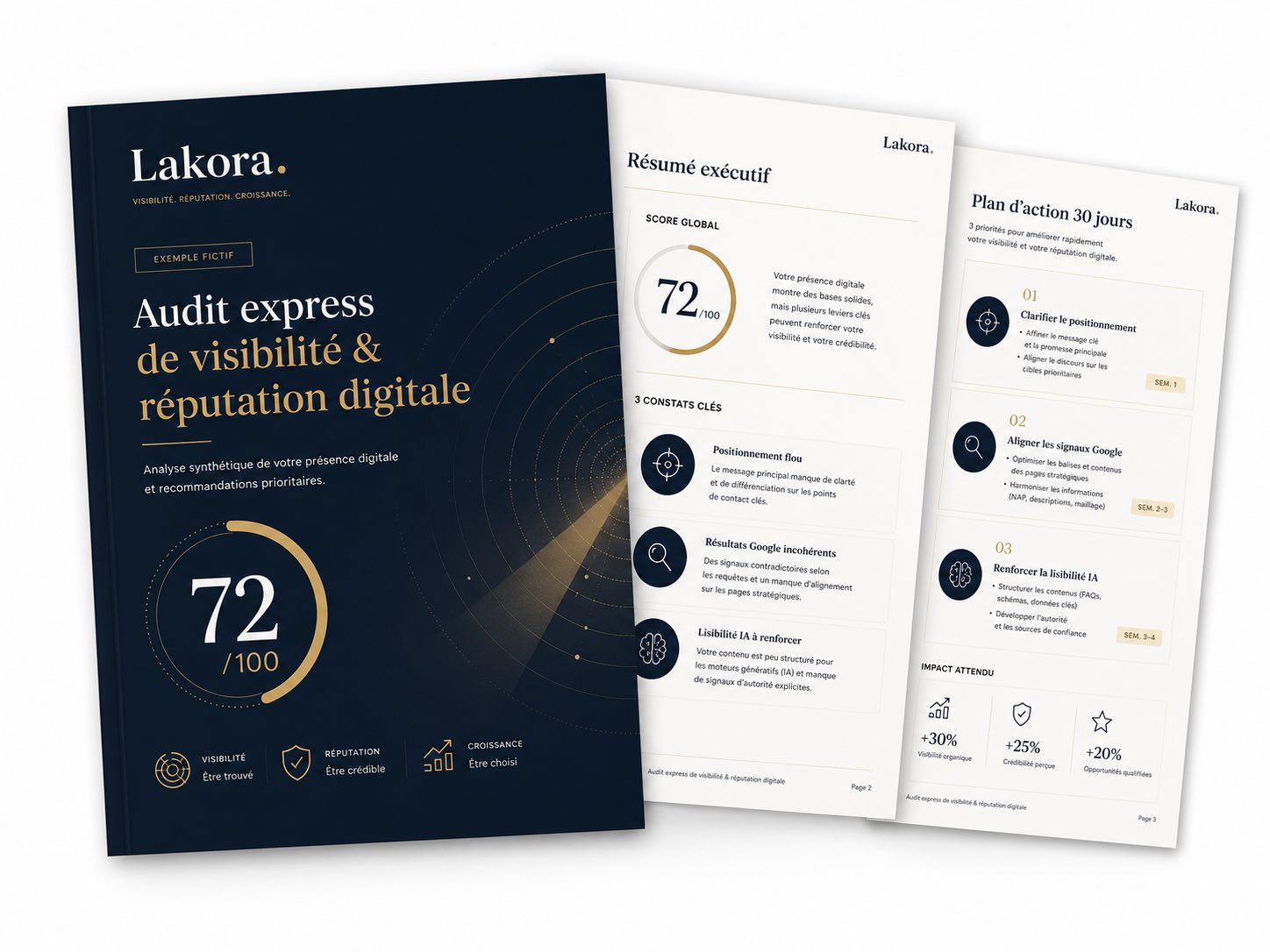 Exemple de rapport Lakora — diagnostic digital