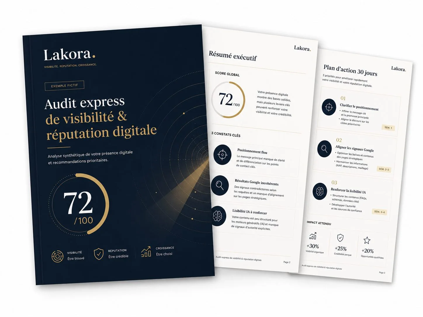 Exemple de rapport Lakora — diagnostic digital